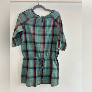Bonpoint plaid drawstring dress